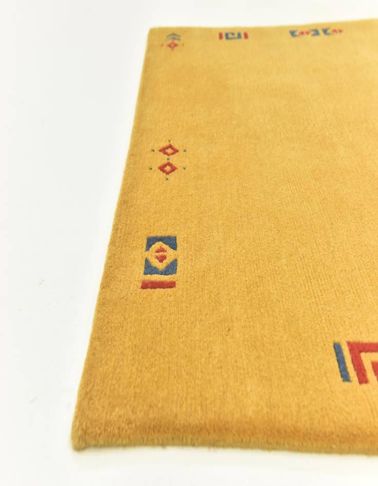 Detail image of  4' x 5' 8  Hand Knotted Nepal Wool Rug