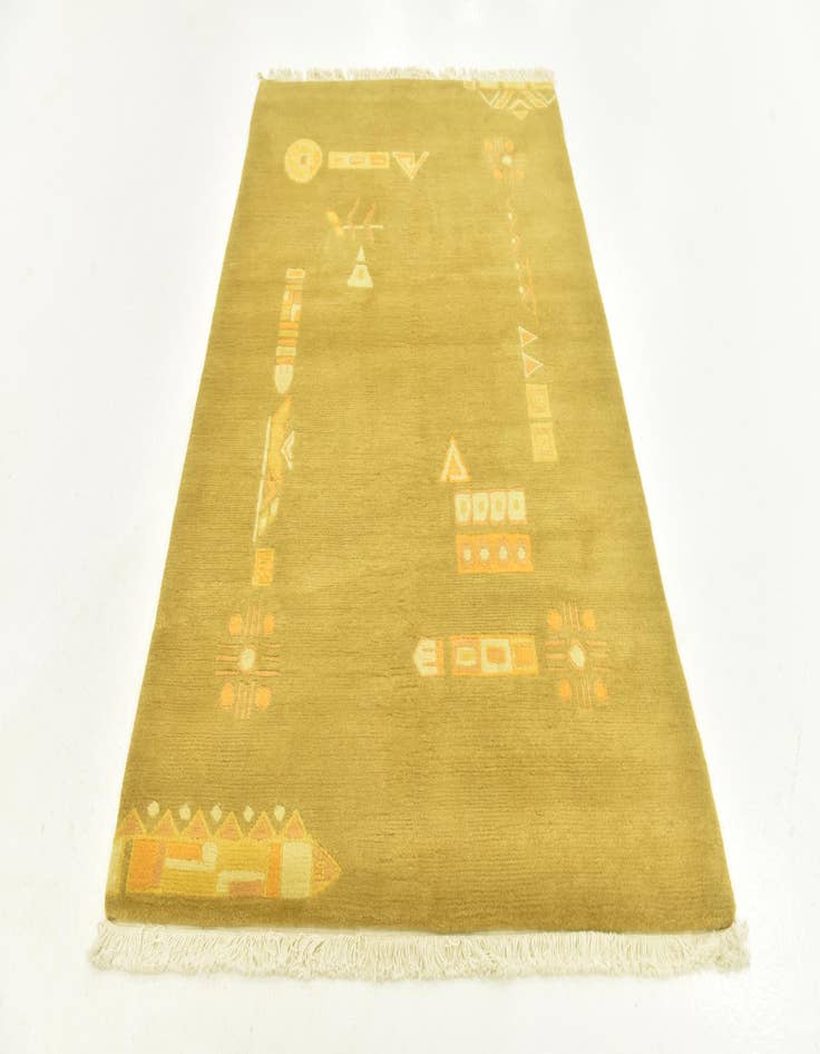 Detail image of  4' x 6'  Hand Knotted Nepal Wool Rug