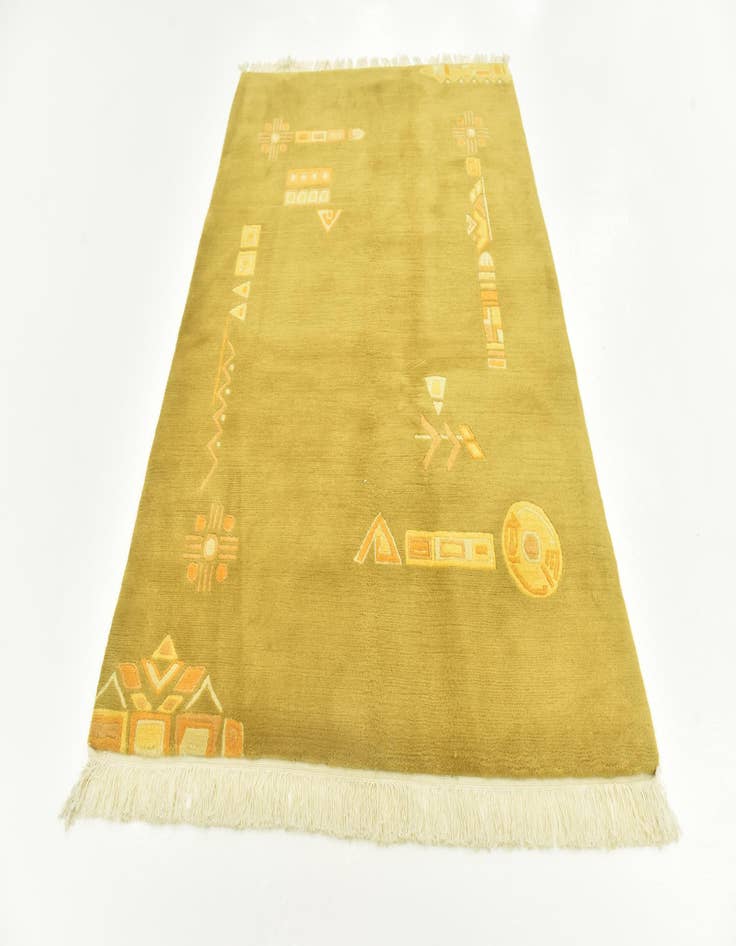 Detail image of 4' 7 x 6' 7 Hand Knotted Nepal Wool Rug