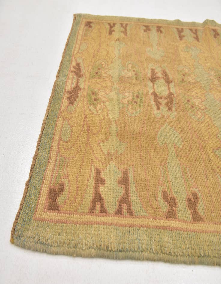 Detail image of  3' 7 x 6' 3  Hand Knotted Oushak Wool Rug