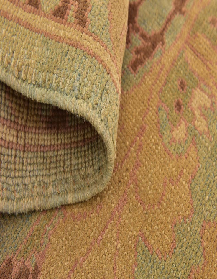 Detail image of  3' 7 x 6' 3  Hand Knotted Oushak Wool Rug