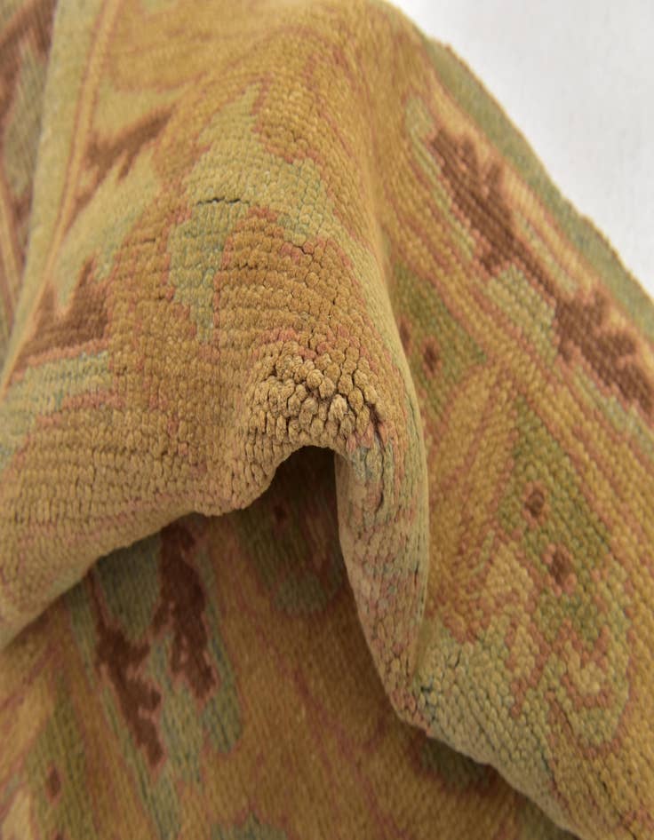 Detail image of  3' 7 x 6' 3  Hand Knotted Oushak Wool Rug