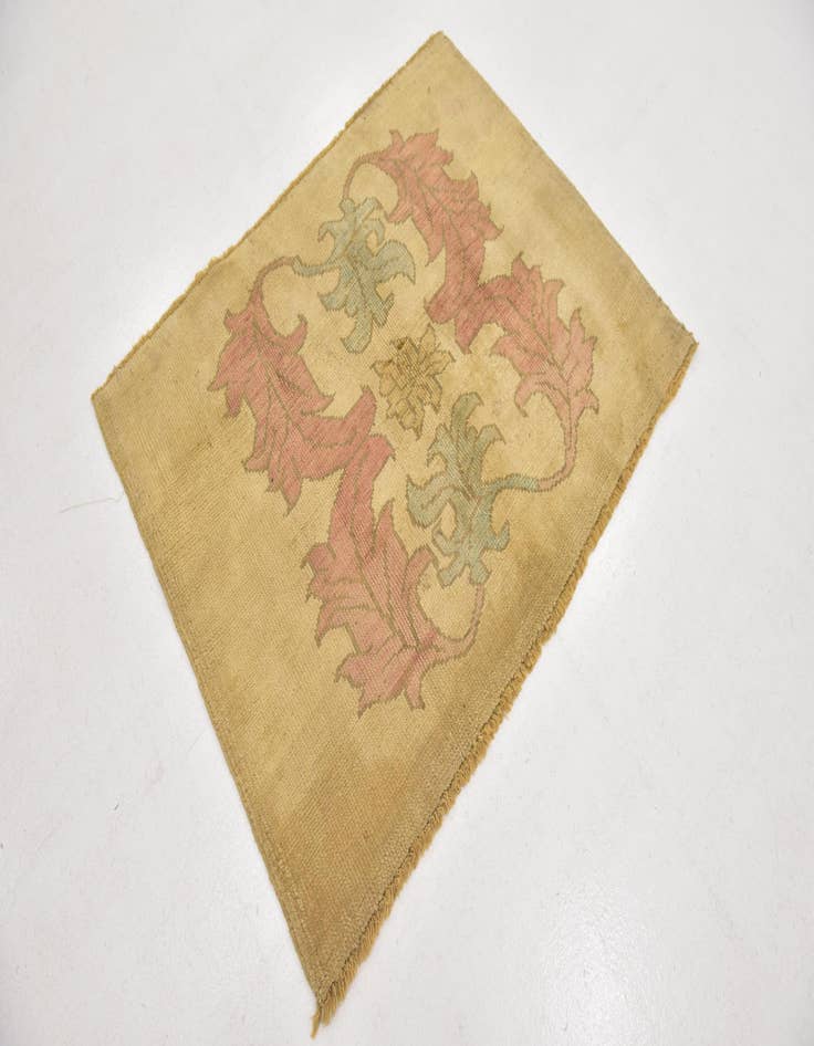 Detail image of  3' 8 x 4' 8  Hand Knotted Oushak Wool Rug