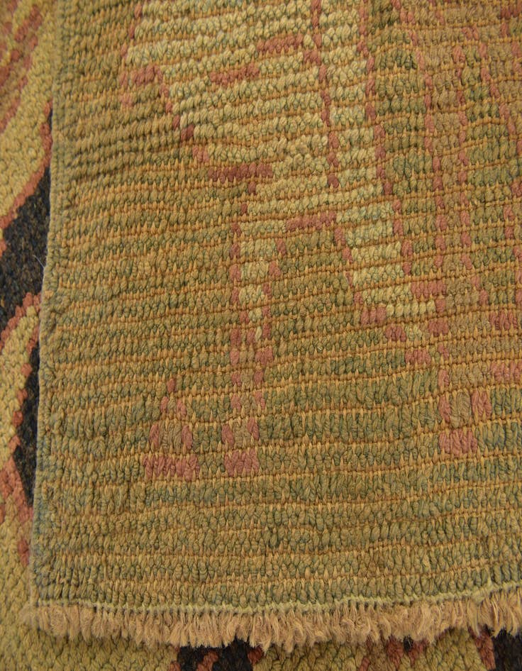 Detail image of  4' 8 x 7' 4  Hand Knotted Oushak Wool Rug