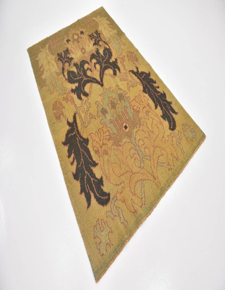 Detail image of  4' 8 x 7' 4  Hand Knotted Oushak Wool Rug