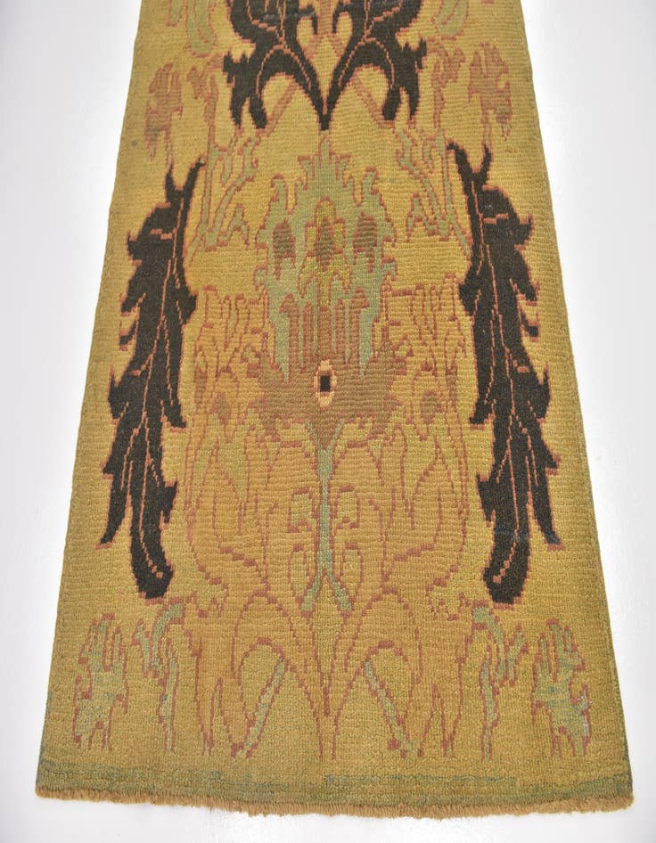 Detail image of  4' 8 x 7' 4  Hand Knotted Oushak Wool Rug