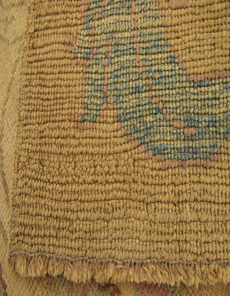 Detail image of  4' 6 x 7' 3  Hand Knotted Oushak Wool Rug