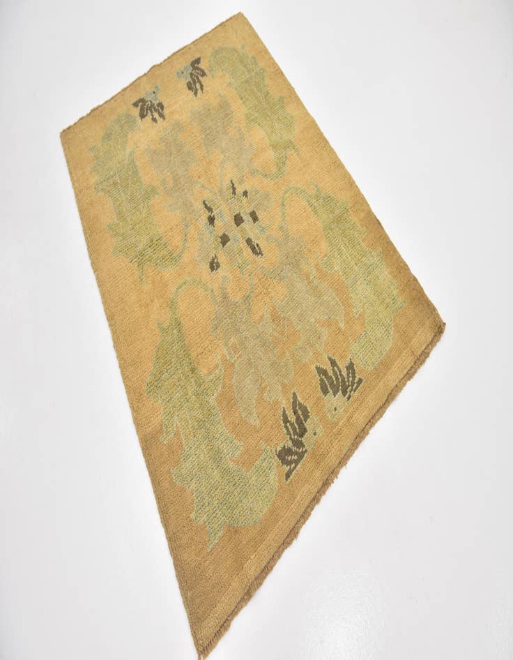 Detail image of  4' 3 x 5' 8  Hand Knotted Oushak Wool Rug