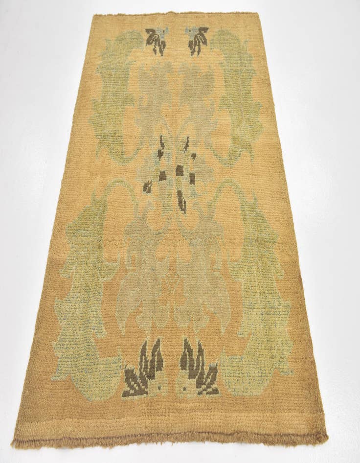 Detail image of  4' 3 x 5' 8  Hand Knotted Oushak Wool Rug