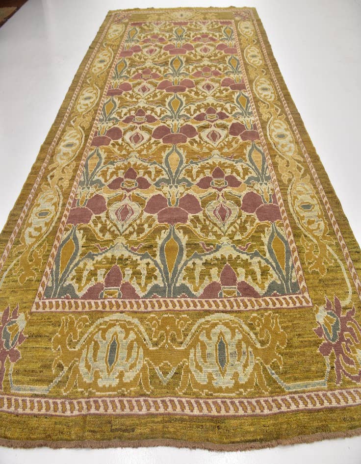 Detail image of  9' 7 x 14' 9  Hand Knotted Oushak Wool Rug