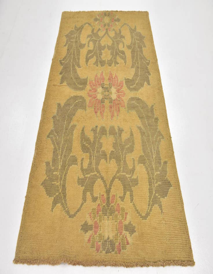 Detail image of  4' 3 x 6' 8  Hand Knotted Oushak Wool Rug