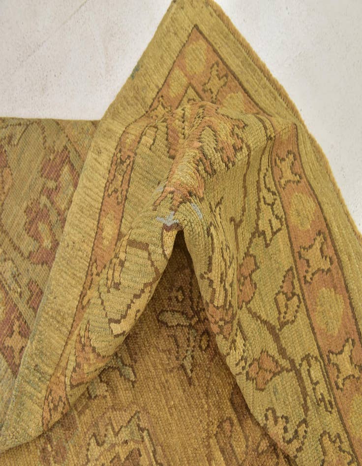 Detail image of  10' x 13' 6  Hand Knotted Oushak Wool Rug