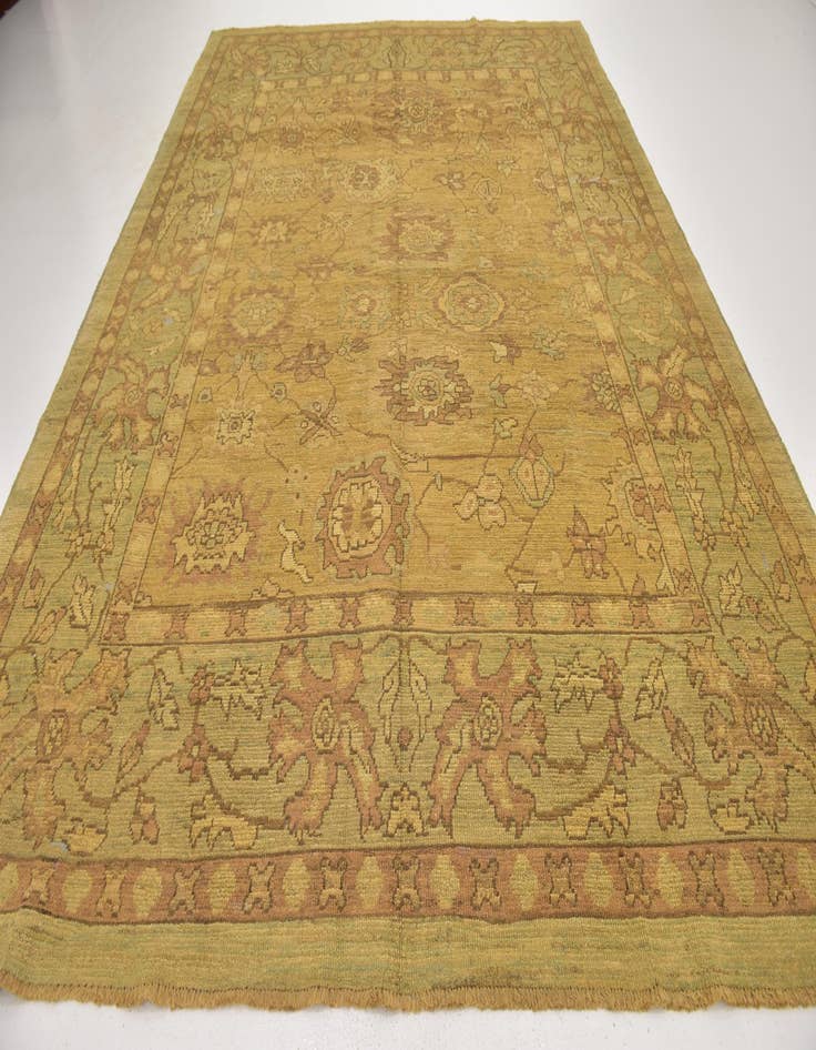 Detail image of  10' x 13' 6  Hand Knotted Oushak Wool Rug