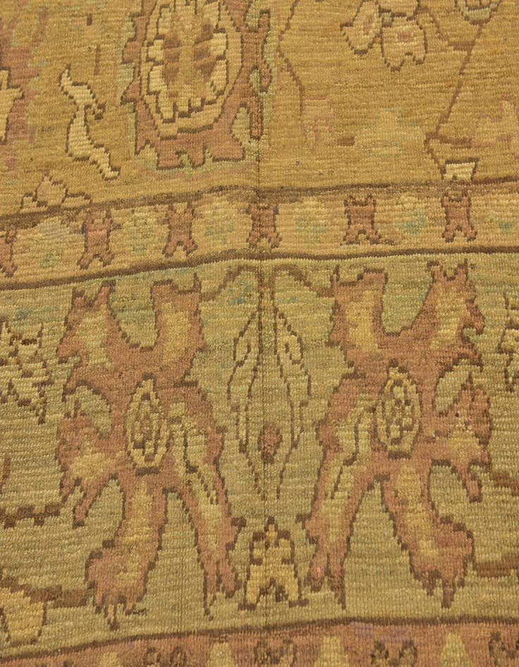 Detail image of  10' x 13' 6  Hand Knotted Oushak Wool Rug