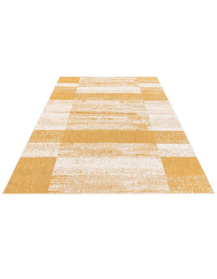 Detail image of  5' 3 x 7' 8  Washable Modern Indoor / Outdoor Rug