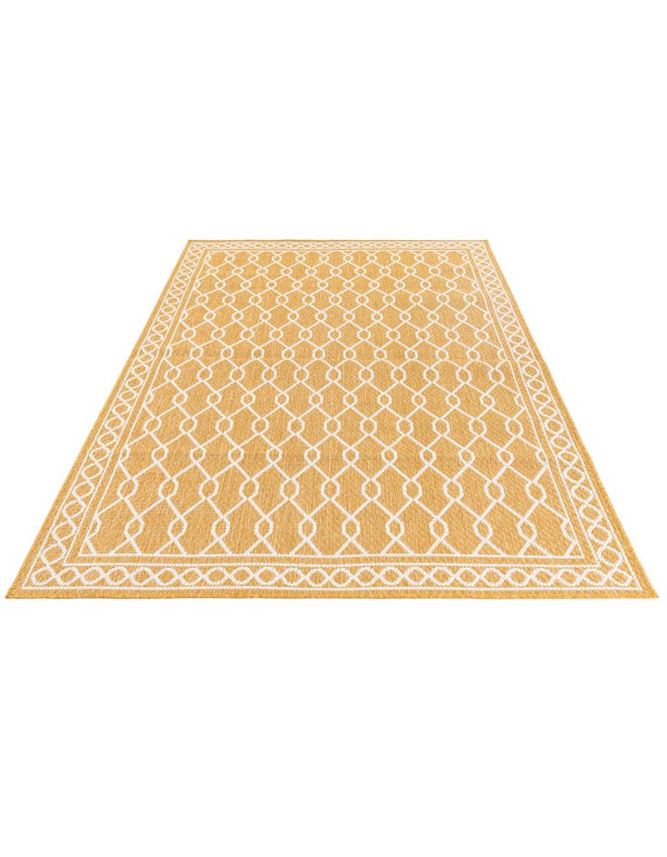 Detail image of  5' 3 x 7' 8  Washable Modern Indoor / Outdoor Rug