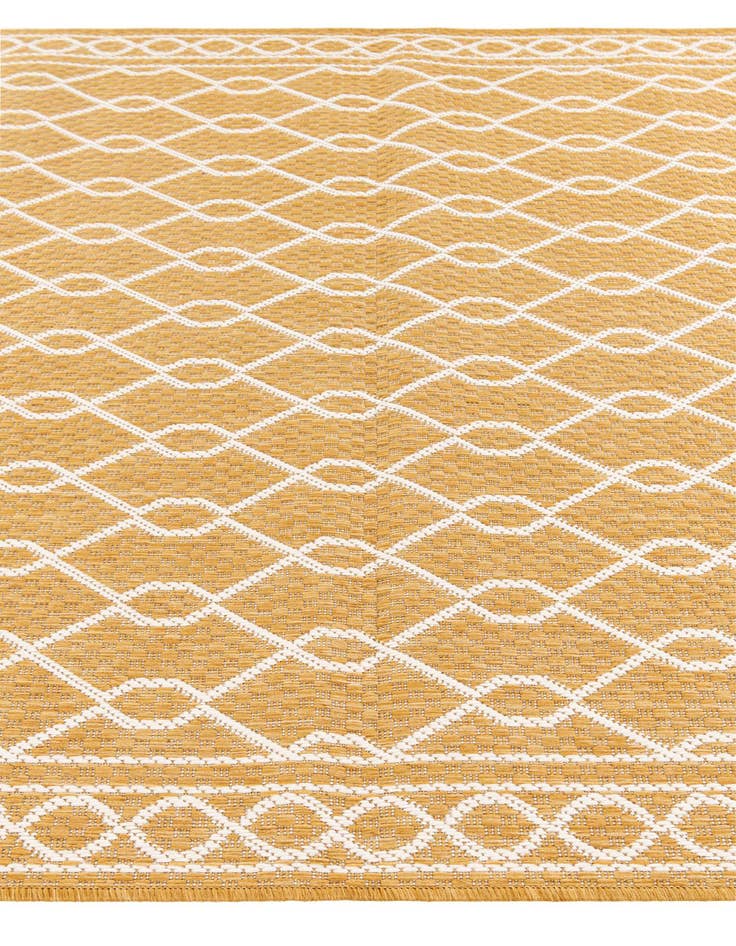 Detail image of  5' 3 x 7' 8  Washable Modern Indoor / Outdoor Rug