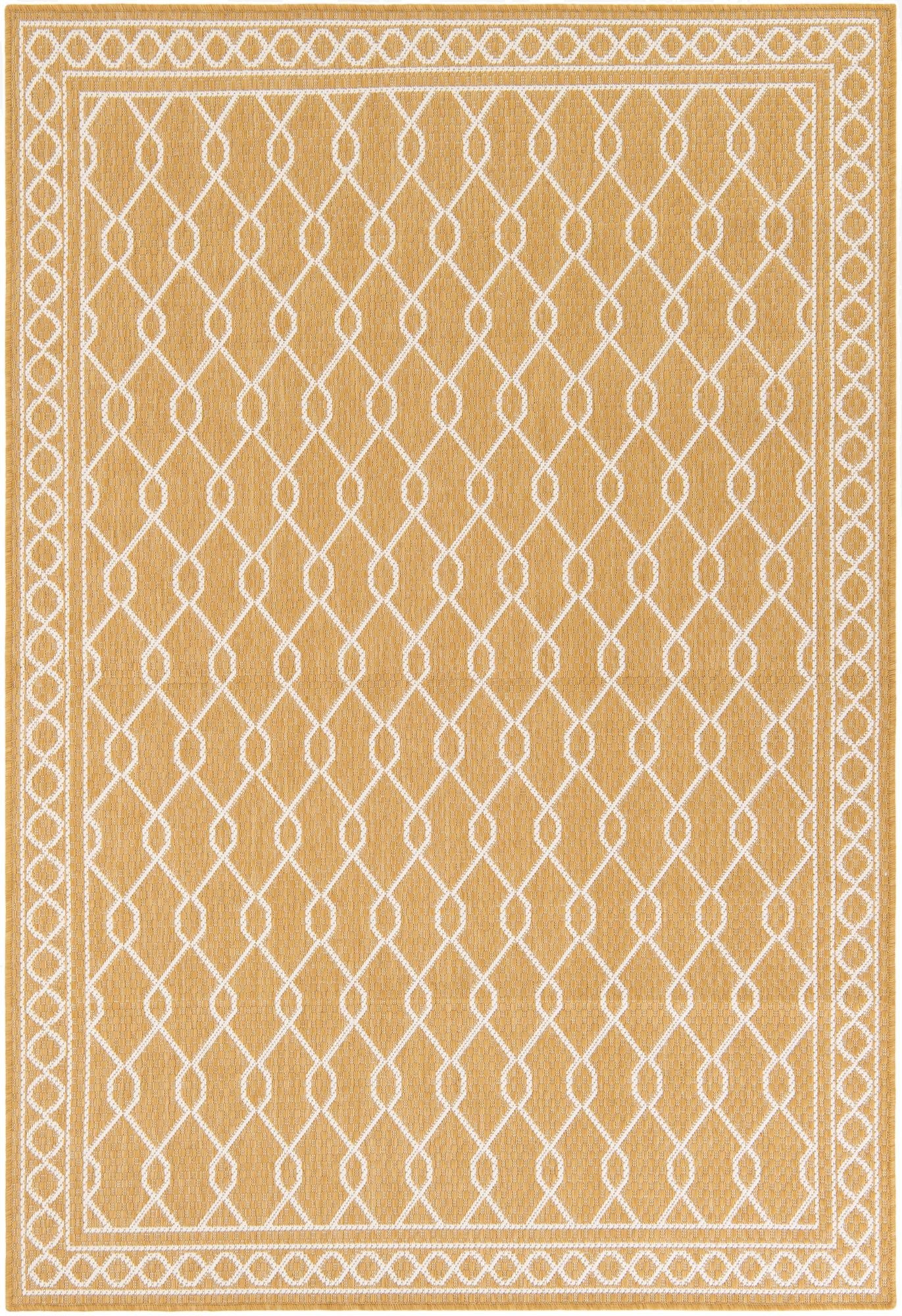  5' 3 x 7' 8  Washable Modern Indoor / Outdoor Rug