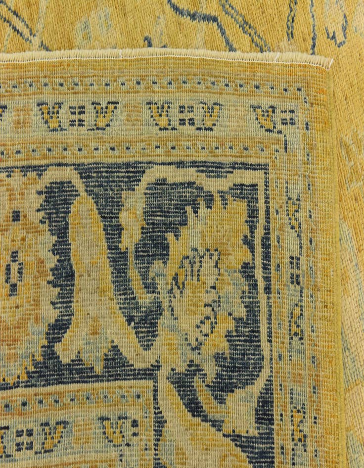 Detail image of 8' 5 x 9' 9 Hand Knotted Peshawar Ziegler Wool Rug