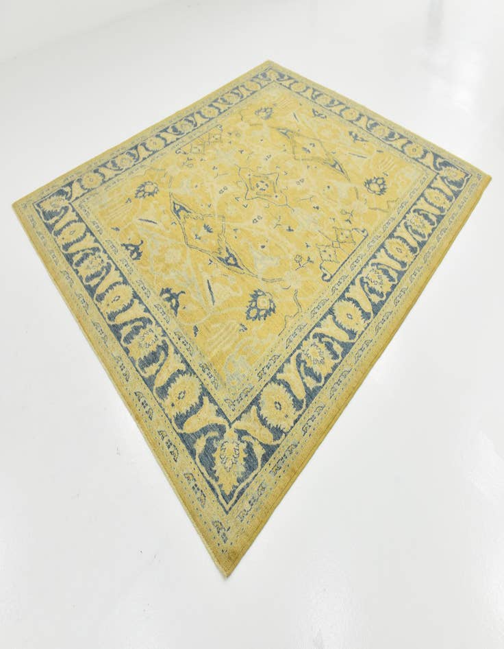 Detail image of 8' 5 x 9' 9 Hand Knotted Peshawar Ziegler Wool Rug