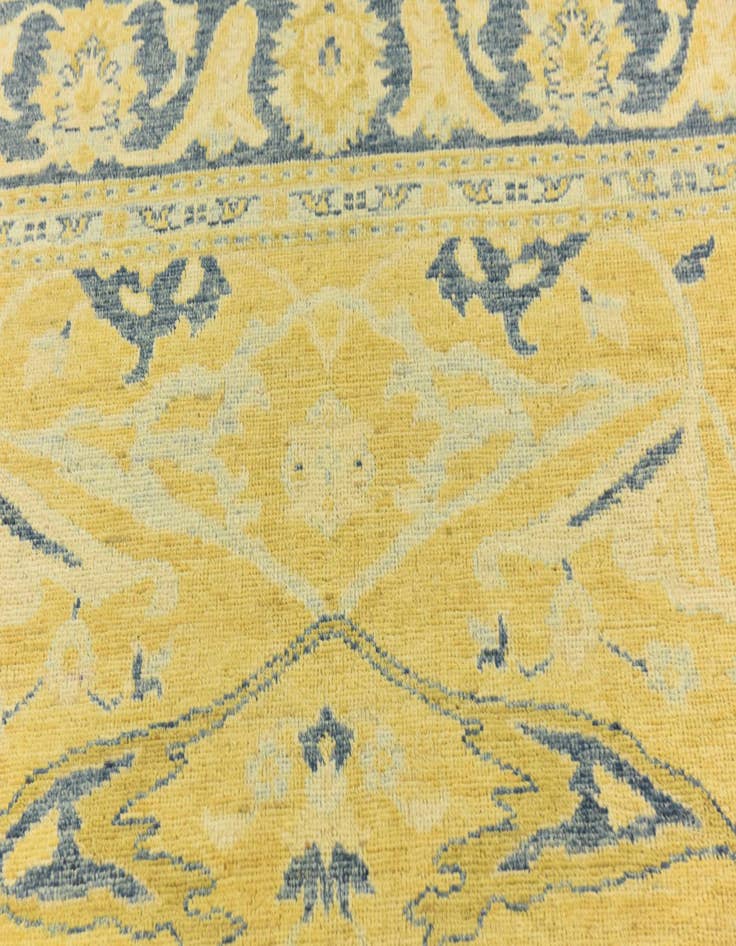 Detail image of 8' 5 x 9' 9 Hand Knotted Peshawar Ziegler Wool Rug