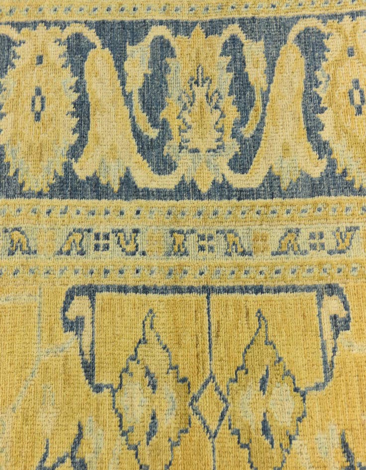 Detail image of 8' 5 x 9' 9 Hand Knotted Peshawar Ziegler Wool Rug