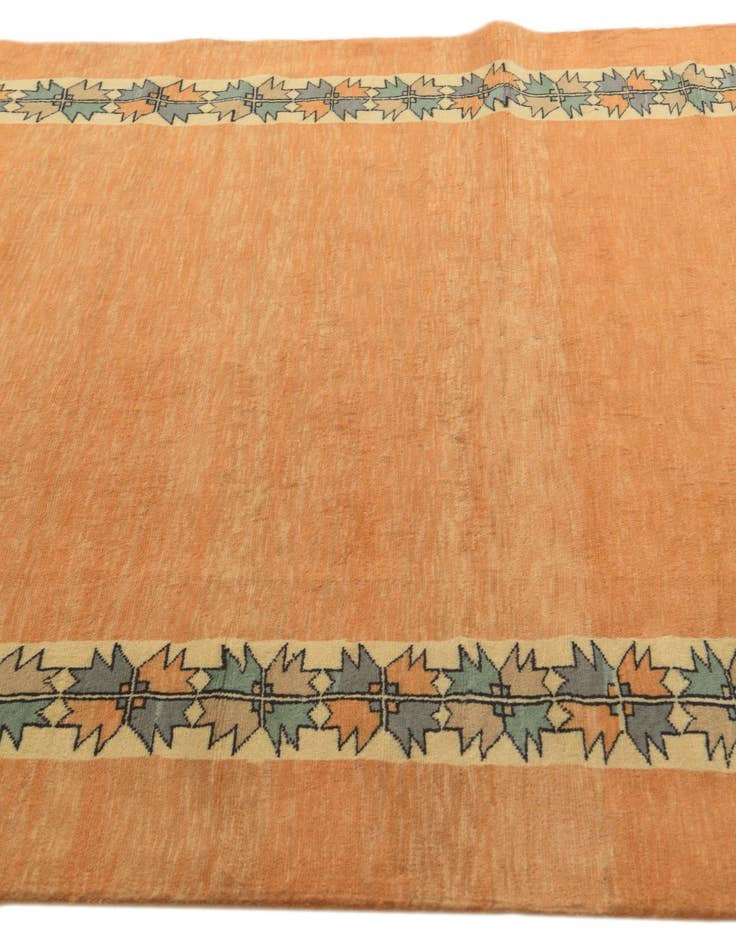 Detail image of  5' 9 x 8'  Hand Knotted Peshawar Ziegler Rug