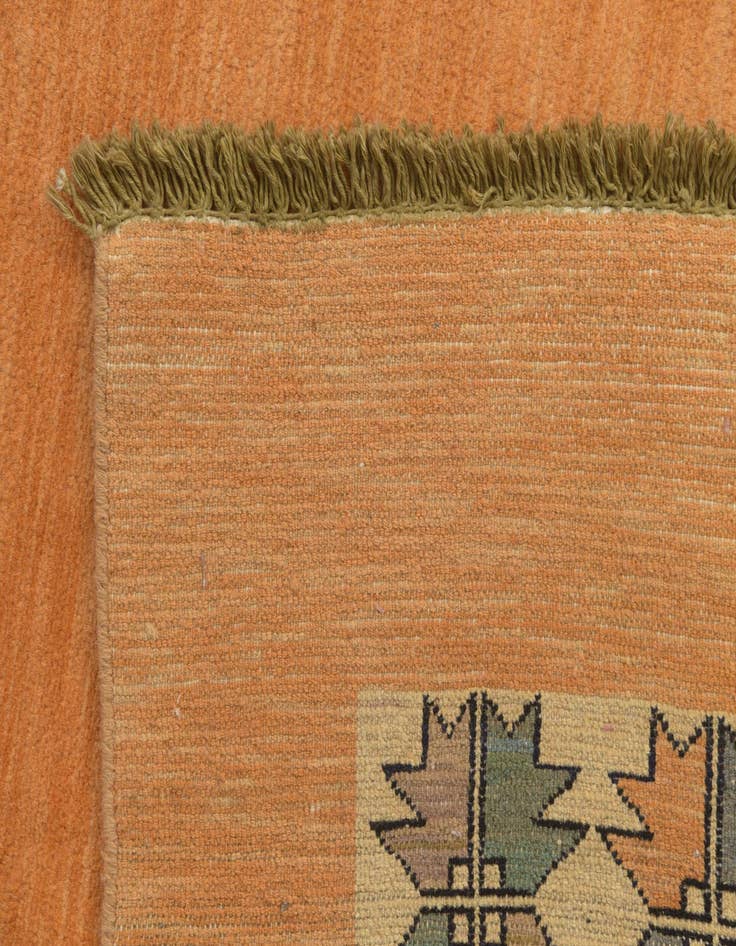 Detail image of  5' 8 x 7' 9  Hand Knotted Peshawar Ziegler Rug