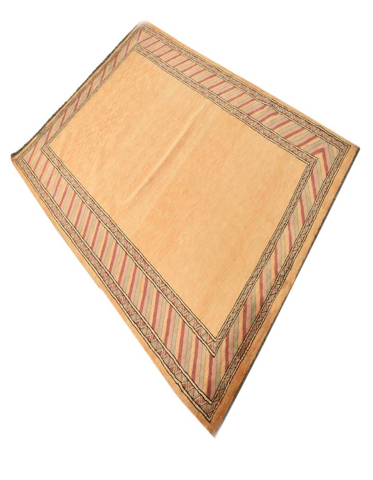 Detail image of  4' 2 x 6' 5  Hand Knotted Peshawar Ziegler Rug