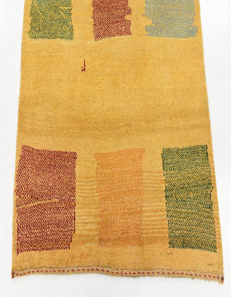 Detail image of  4' x 6' 3  Hand Knotted Shiraz-Gabbeh Persian Wool Rug