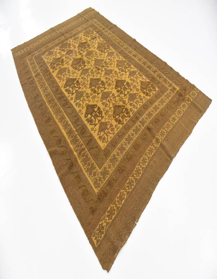 Detail image of  6' x 9'  Hand Woven Sumak Wool Rug