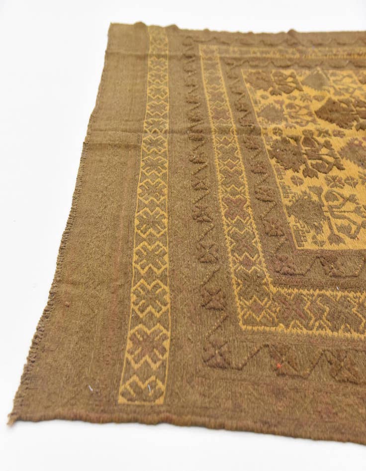 Detail image of  6' x 9'  Hand Woven Sumak Wool Rug