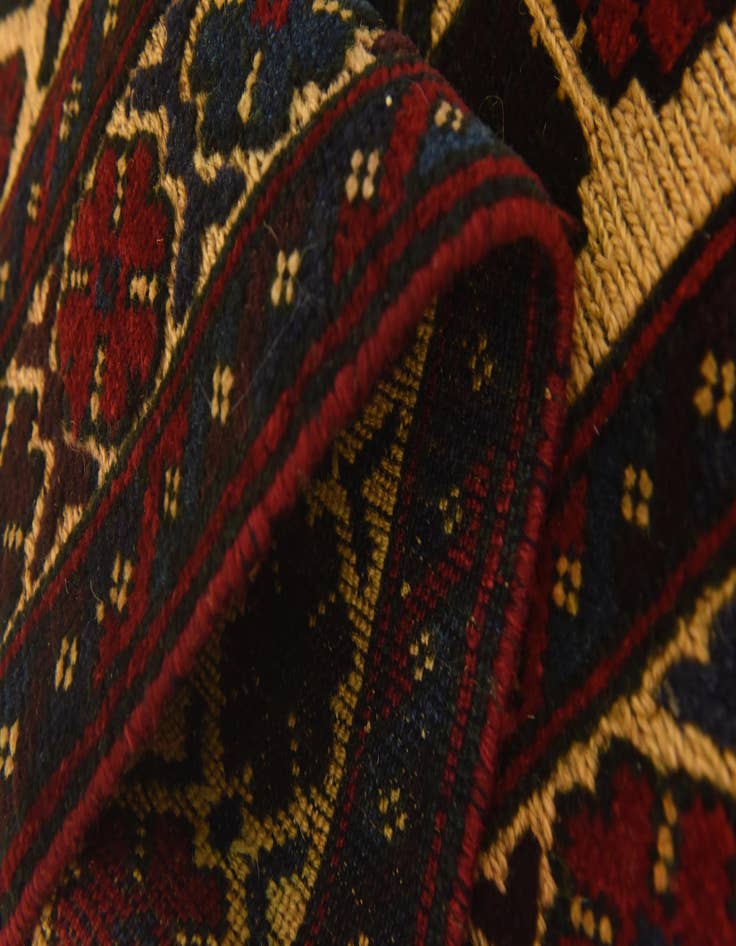 Detail image of  2' 6 x 4' 1  Hand Knotted Sumak Wool Rug