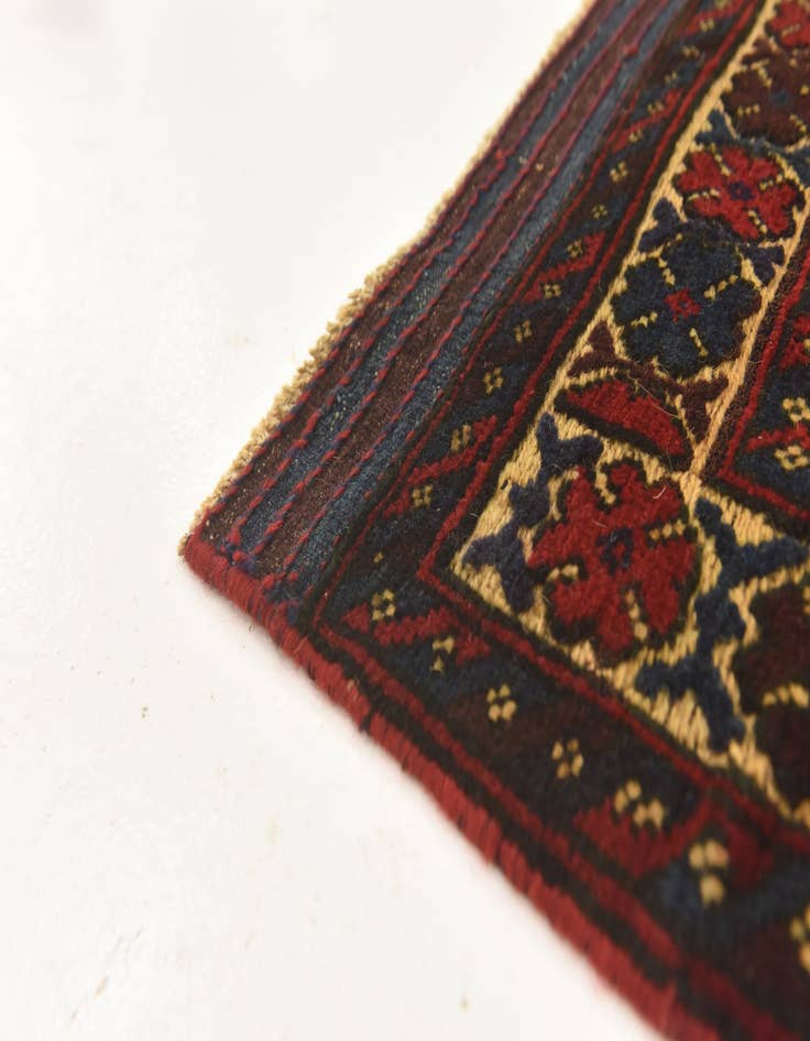 Detail image of  2' 6 x 4' 1  Hand Knotted Sumak Wool Rug