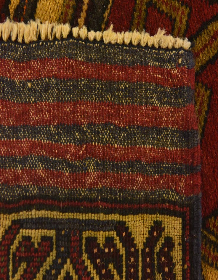 Detail image of  2' 10 x 5'  Hand Knotted Sumak Wool Rug