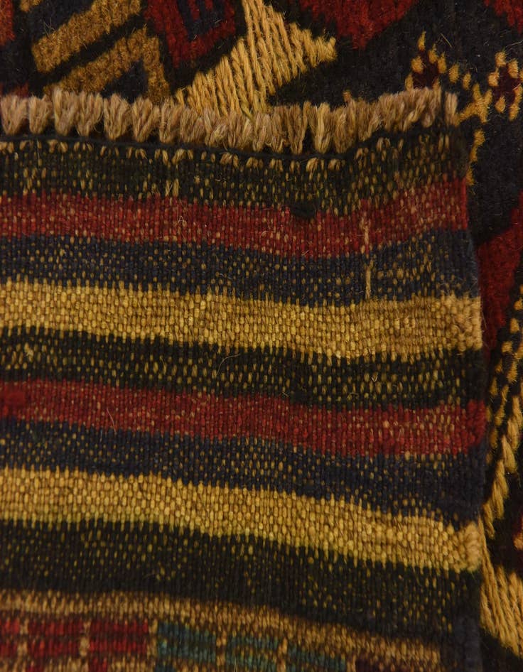 Detail image of  3' 3 x 5' 3  Hand Knotted Sumak Wool Rug