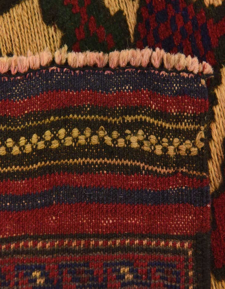 Detail image of  2' 11 x 4' 9  Hand Knotted Sumak Wool Rug