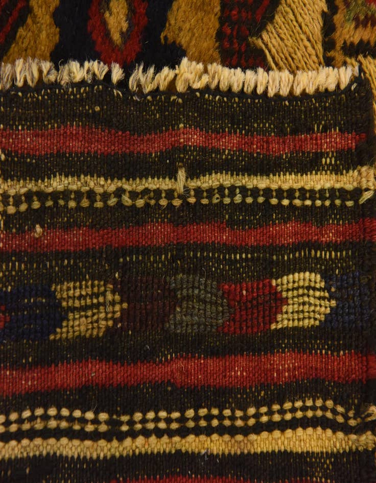 Detail image of  3' 11 x 6' 3  Hand Knotted Sumak Wool Rug