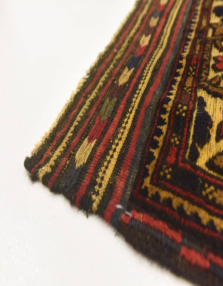 Detail image of  3' 11 x 6' 3  Hand Knotted Sumak Wool Rug