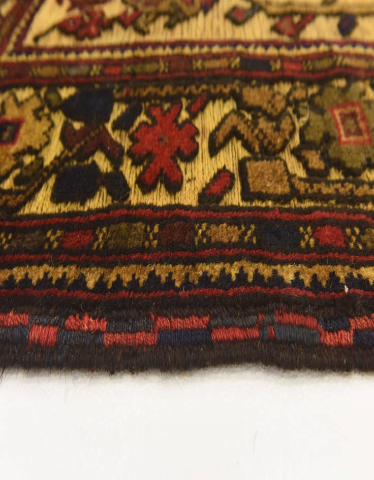 Detail image of  3' 11 x 6' 3  Hand Knotted Sumak Wool Rug