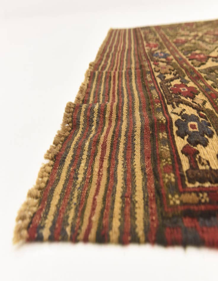 Detail image of  4' 3 x 6' 1  Hand Knotted Sumak Wool Rug