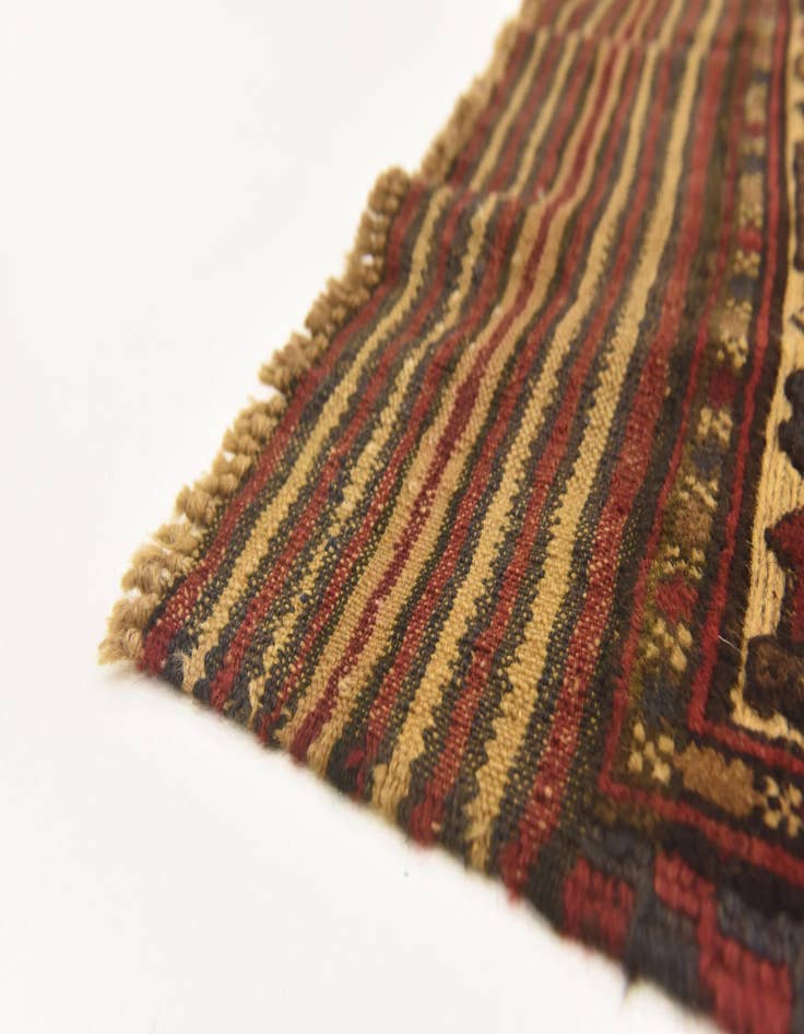 Detail image of  4' 3 x 6' 1  Hand Knotted Sumak Wool Rug