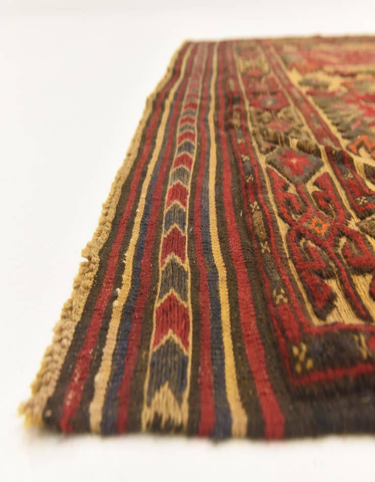 Detail image of  4' 5 x 6' 6  Hand Knotted Sumak Wool Rug