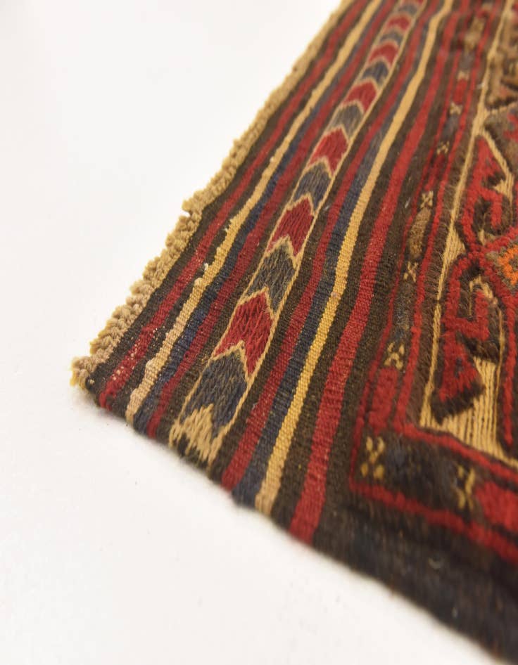 Detail image of  4' 5 x 6' 6  Hand Knotted Sumak Wool Rug