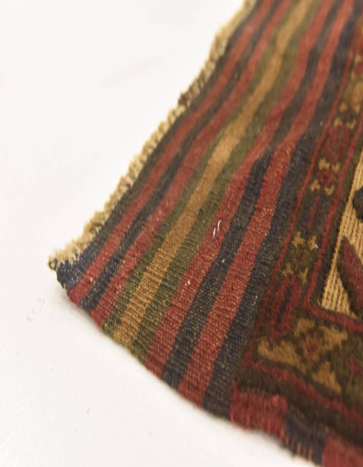 Detail image of  4' 3 x 6' 2  Hand Knotted Sumak Wool Rug