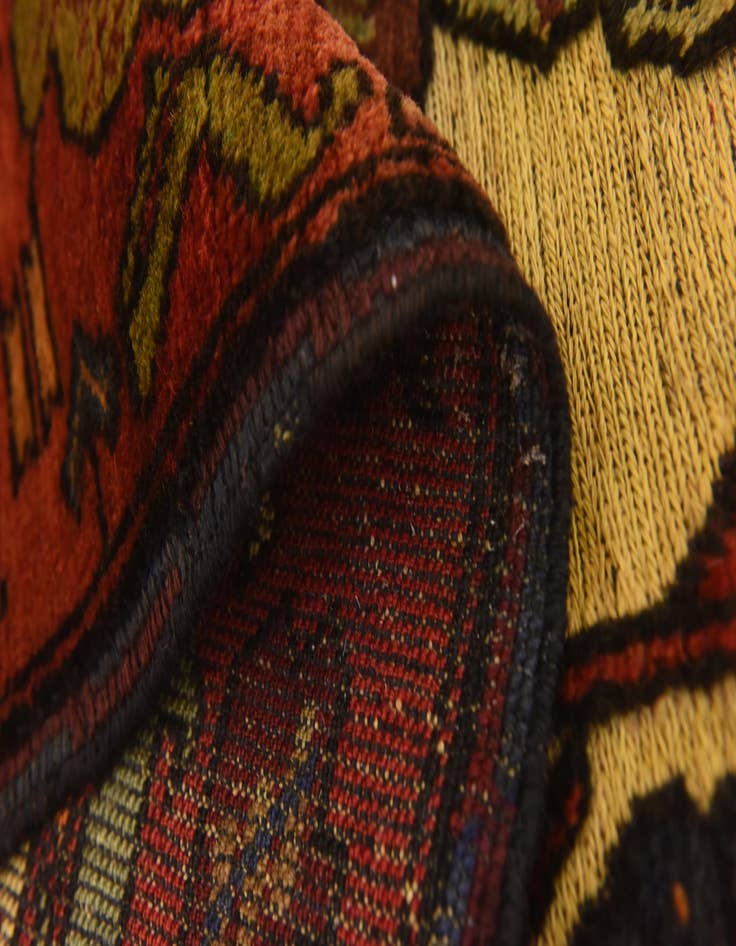 Detail image of  4' 7 x 6' 3  Hand Knotted Sumak Wool Rug