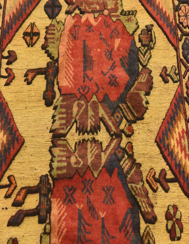 Detail image of  4' 7 x 6' 3  Hand Knotted Sumak Wool Rug