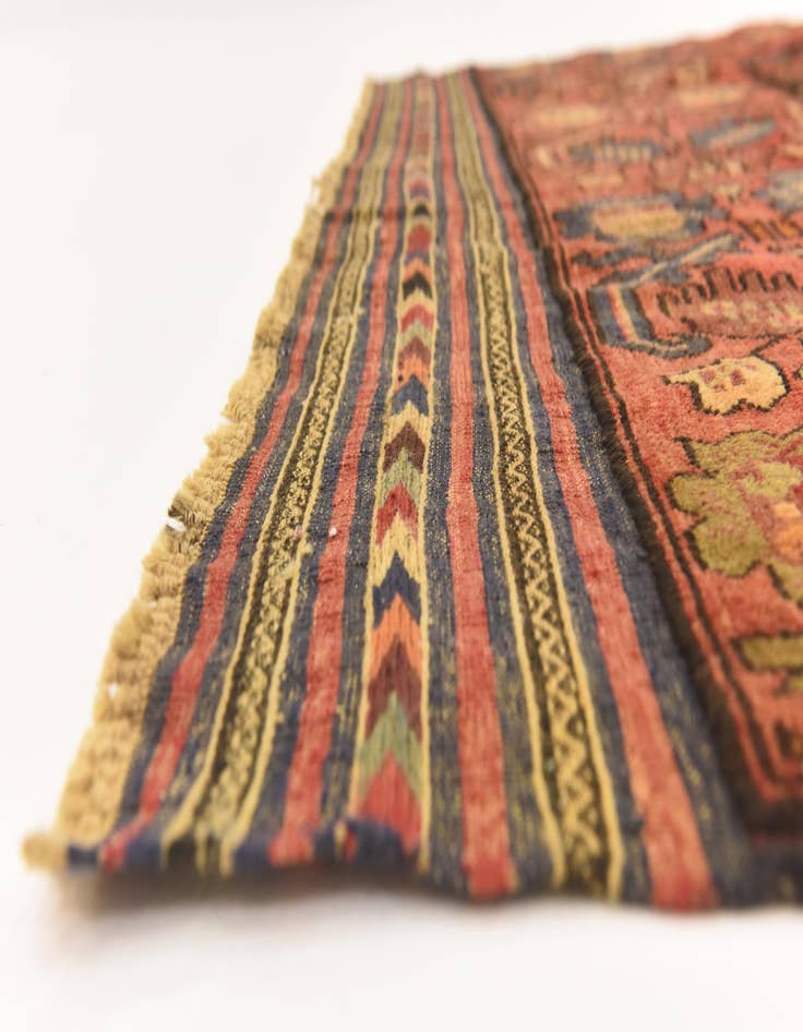 Detail image of  4' 7 x 6' 3  Hand Knotted Sumak Wool Rug