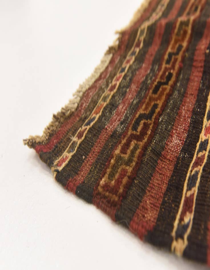 Detail image of  4' 1 x 6' 9  Hand Knotted Sumak Wool Rug