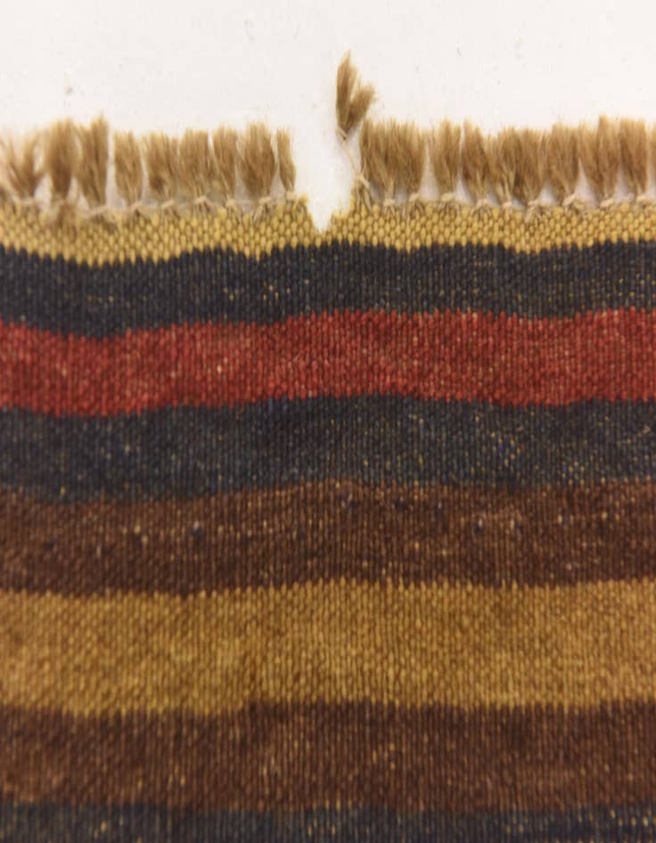 Detail image of  4' 2 x 6' 1  Hand Knotted Sumak Wool Rug